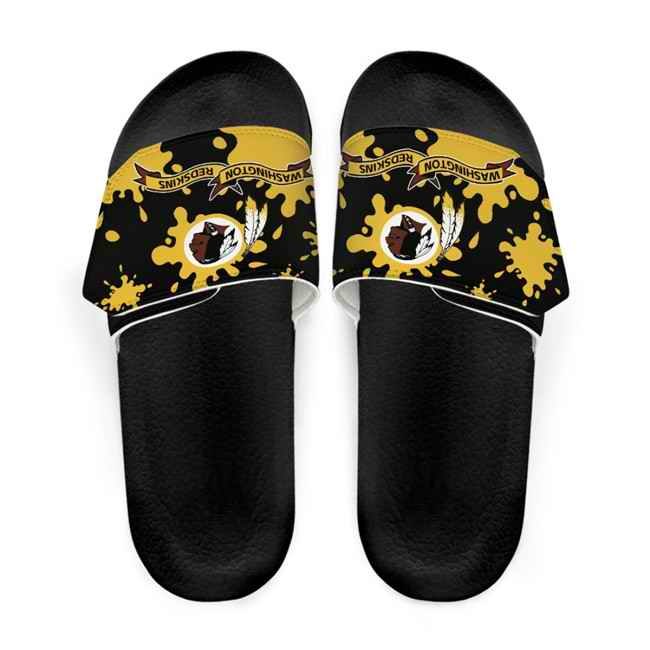 Women's Washington Commanders Beach Adjustable Slides Non-Slip Slippers/Sandals/Shoes 003