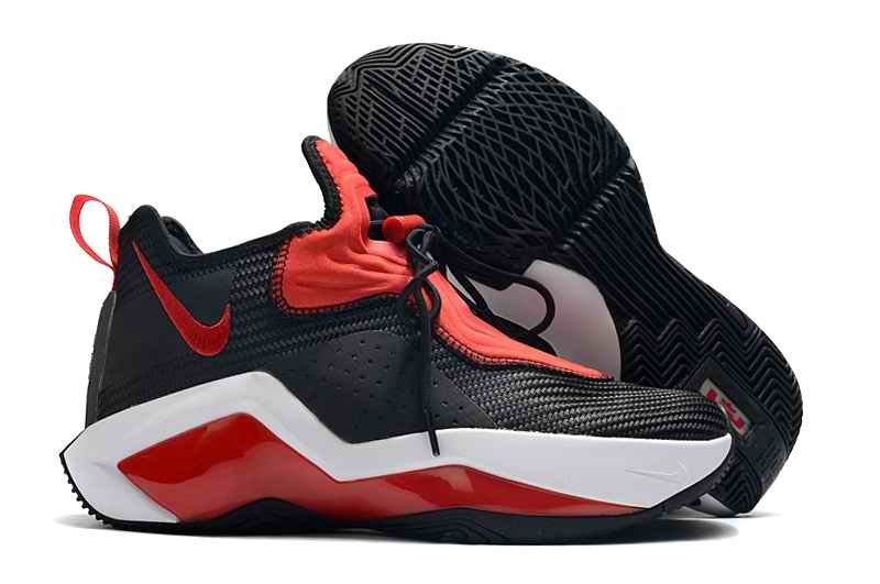 Men's Running weapon LeBron James Soldier 14 Black/Red/White Shoes 043