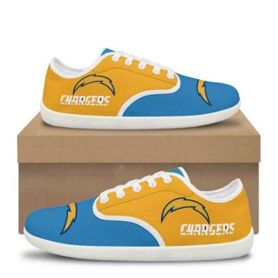 Women's Los Angeles Chargers Low Top Sneakers/Shoes 001(Pls check description for details)