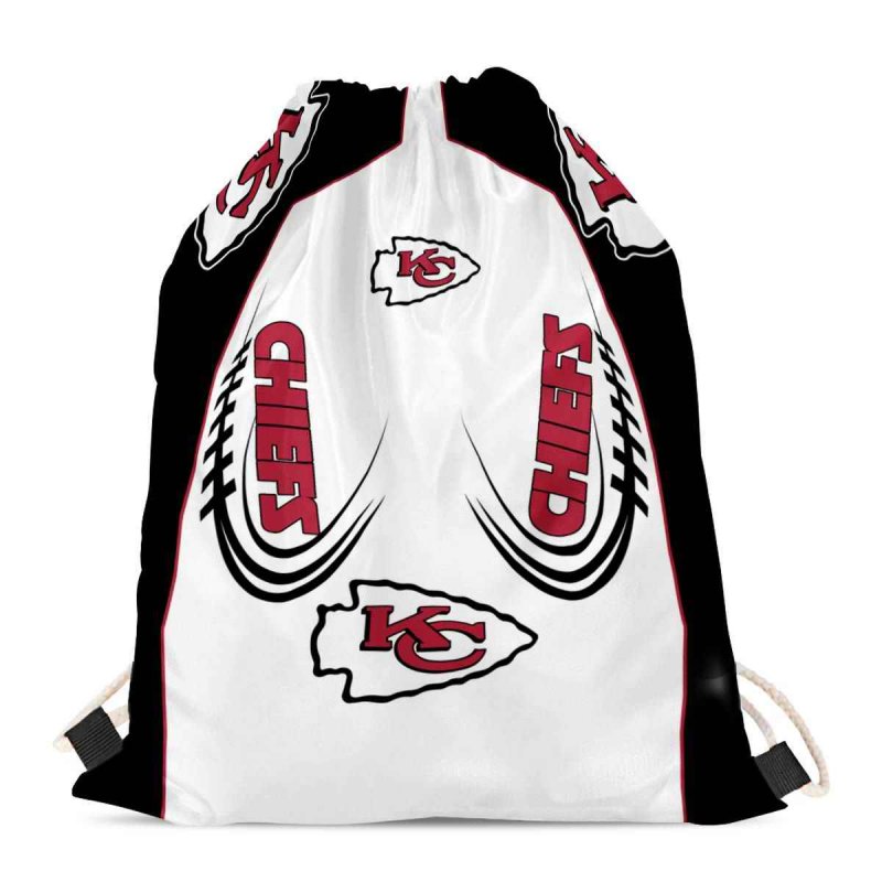 Kansas City Chiefs Drawstring Backpack sack / Gym bag 18 x 14 003