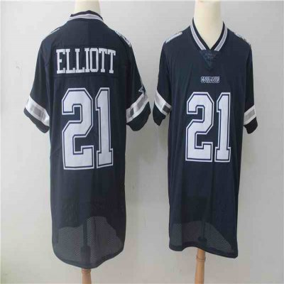 Men's Dallas Cowboys #21 Ezekiel Elliott Navy Vapor Untouchable Stitched NFL Jersey