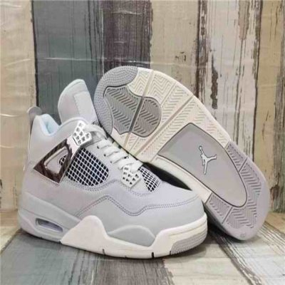 Men's Hot Sale Running weapon Air Jordan 4 Grey Shoes 0164