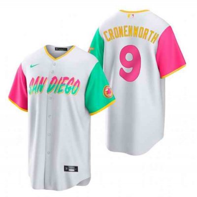 Youth San Diego Padres #9 Jake Cronenworth 2022 White City Connect Stitched Baseball Jersey