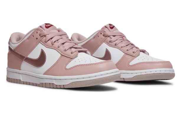 Men's Dunk Low Pink Velvet Shoes 0475