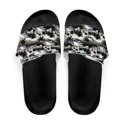 Men's Philadelphia Eagles Beach Adjustable Slides Non-Slip Slippers/Sandals/Shoes 001