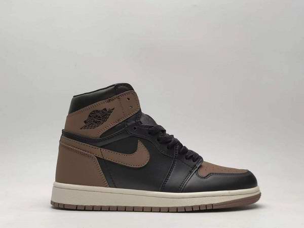 Men's Running Weapon Air Jordan 1 Brown Black Shoes 0429