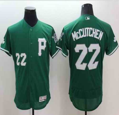 Pirates #22 Andrew McCutchen Green Celtic Flexbase Authentic Collection Stitched MLB Jersey