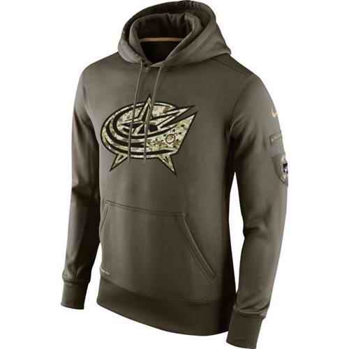 Men's Columbus Blue Jackets Nike Salute To Service NHL Hoodie