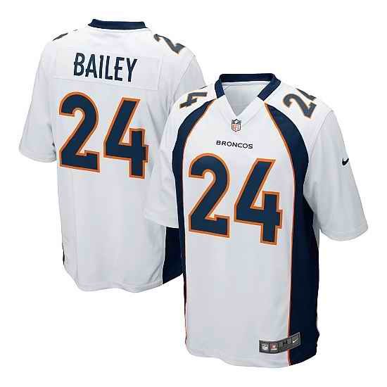 Men's Denver Broncos #24 Champ Bailey White Vapor Untouchable Limited NFL Stitched Jersey