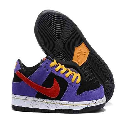 Women's Dunk Low SB Black/Purple Shoes 0151