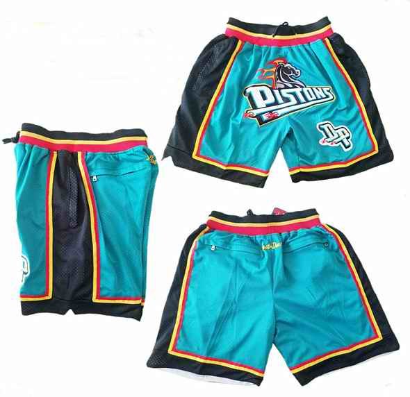 Men's Detroit Pistons Throwback Shorts (Run Small)