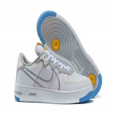 Men's Air Force 1 React White Shoes 014