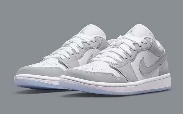 Women's Running Weapon Air Jordan 1 Gray White Shoes 0268