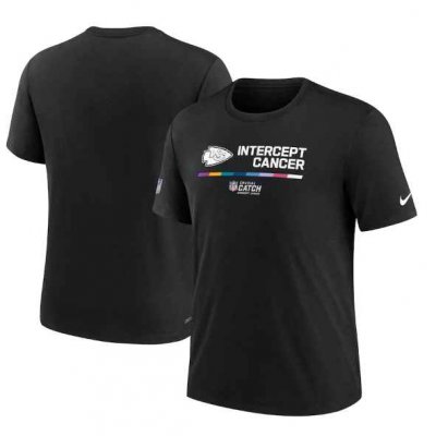 Men's Kansas City Chiefs 2022 Black Crucial Catch Performance T-Shirt