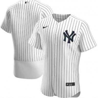 Men's New York Yankees White Flex Base Stitched Jersey