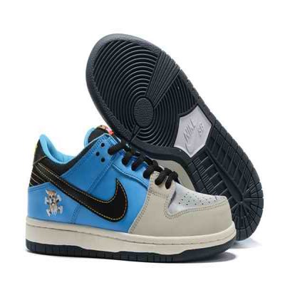 Women's Dunk Low SB Blue/Grey Shoes 0164