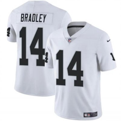 Youth Las Vegas Raiders #14 Carter Bradley White Stitched Football Jersey