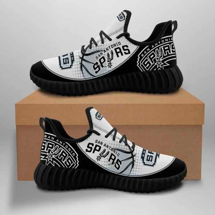 Men's San Antonio Spurs Mesh Knit Sneakers/Shoes 001