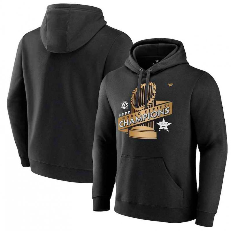 Men's Houston Astros Black 2022 World Series Champions Parade Pullover Hoodie