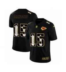 Men's Kansas City Chiefs #15 Patrick Mahomes 2020 Black Jesus Faith Edition Limited Stitched Jersey