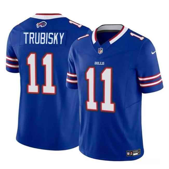 Youth Buffalo Bills #11 Mitch Trubisky Blue 2024 F.U.S.E  Vapor Untouchable Limited Stitched Jersey