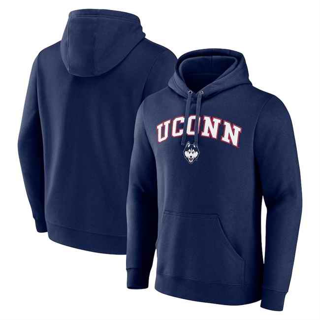 Men's UConn Huskies Navy 2024 Campus Pullover Hoodie