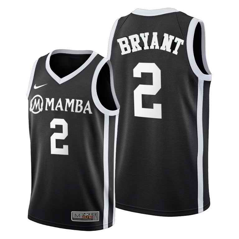 Youth Los Angeles Lakers #2 Kobe Brant'Mamba' Black Stitched NBA Jersey