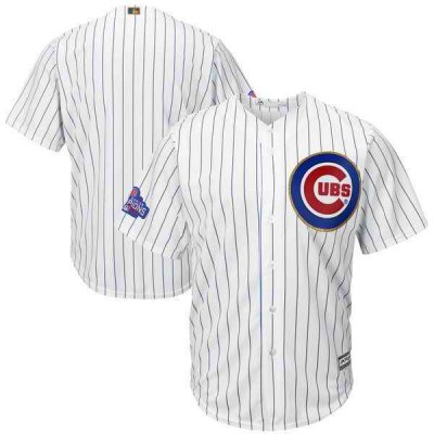 Youth Chicago Cubs Majestic White/Gold 2017 Gold Program Fashion Cool Base Team Stitched MLB Jersey