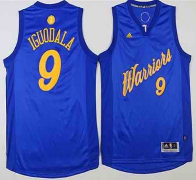 Warriors #9 Andre Iguodala Blue 2016-2017 Christmas Day Stitched NBA Jersey