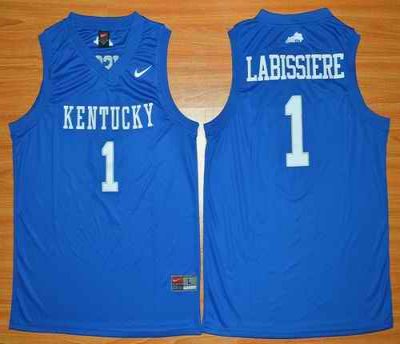 Wildcats #1 Skal Labissiere Royal Blue Basketball Stitched NCAA Jersey