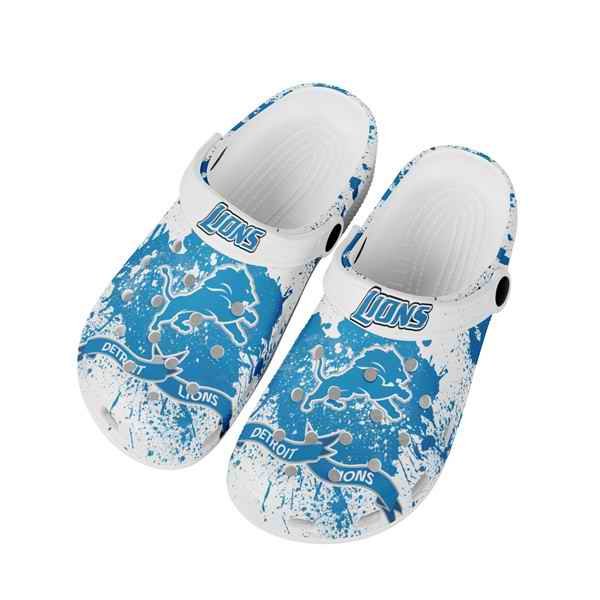 Men's Detroit Lions Bayaband Clog Shoes 003