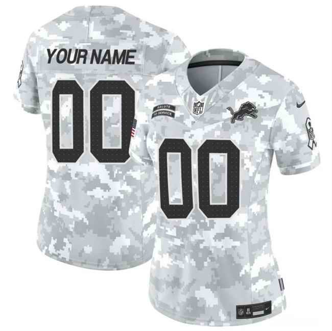 Women's Active Player Custom 2024 F.U.S.E Arctic Camo Salute to Service Limited Stitched Jersey(Run Small)