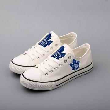 Women's and Youth NHL Toronto Maple Leafs Repeat Print Low Top Sneakers 001