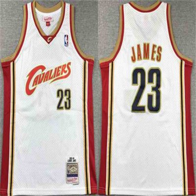 Youth Cleveland Cavaliers #23 LeBron James White Stitched Jersey