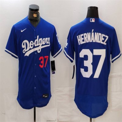 Men's Los Angeles Dodgers #37 Teoscar Hern