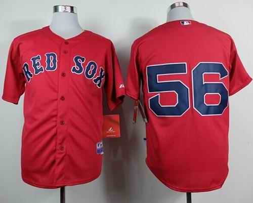 Red Sox #56 Joe Kelly Red Cool Base Stitched MLB Jersey