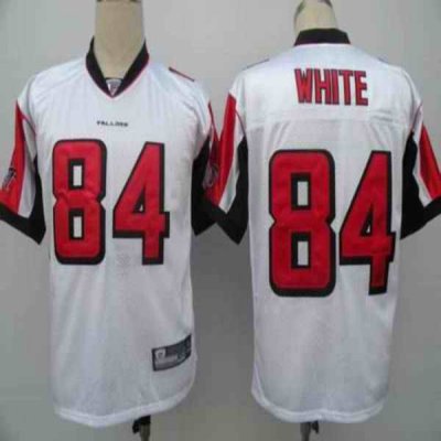 Falcons #84 Roddy White White Color Stitched Youth NFL Jersey