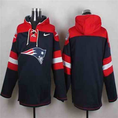 Nike Patriots Blank Navy Blue Player Pullover NFL Hoodie