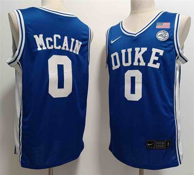 Men's Duke Blue Devils Active Player Custom Blue Stitched Basketball Jersey