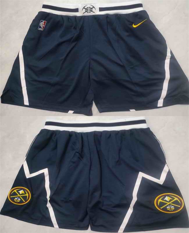 Men's Denver Nuggets Navy Shorts (Run Small)