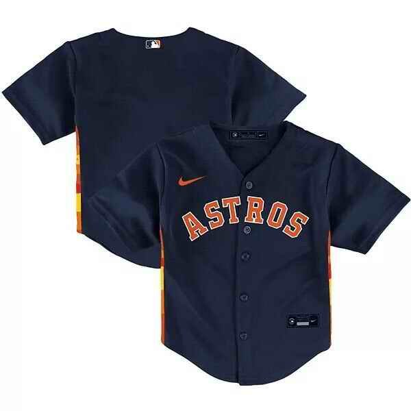 Toddler Houston Astros Blank 2022 Navy Stitched Baseball Jersey