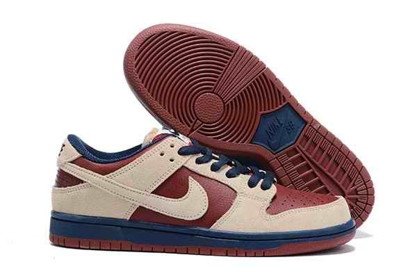 Men's Dunk Low SB Cream/Red Shoes 0176