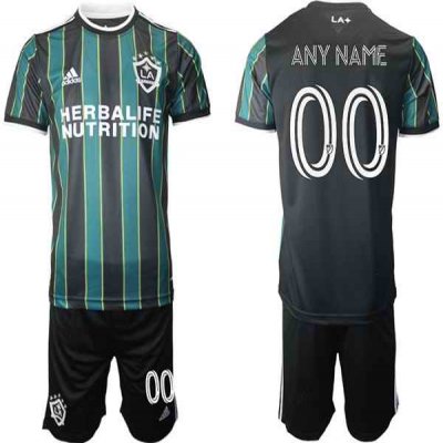 Men's Custom LA Galaxy Black Soccer Jersey