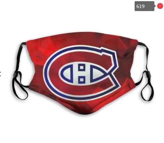 Montreal Canadiens Face Mask 004 Filter Pm2.5 (Pls check description for details)