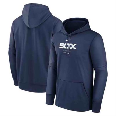 Men's Chicago White Sox Navy Collection Practice Performance Pullover Hoodie