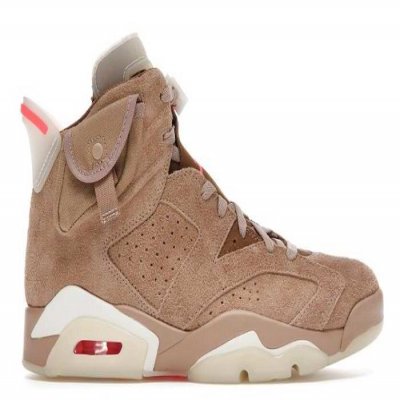 Men's Running Weapon Air Jordan 6 Retro Travis Scott 'British Khaki' - DH0690-200 Shoes 035