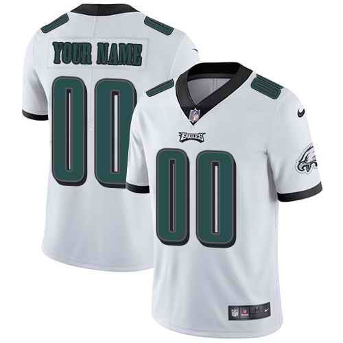 Youth Philadelphia Eagles ACTIVE PLAYER Custom White Vapor Untouchable Limited Stitched NFL Jersey