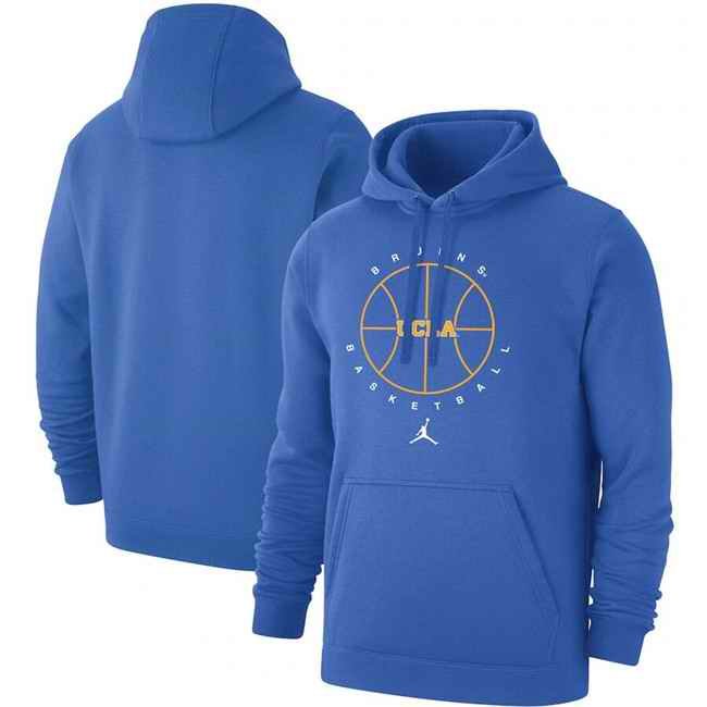 Men's UCLA Bruins Blue Basketball Icon Club Fleece Pullover Hoodie