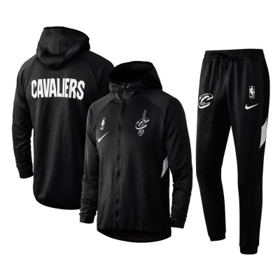 Men's Cleveland Cavaliers Black Warmup Hoodiesuit