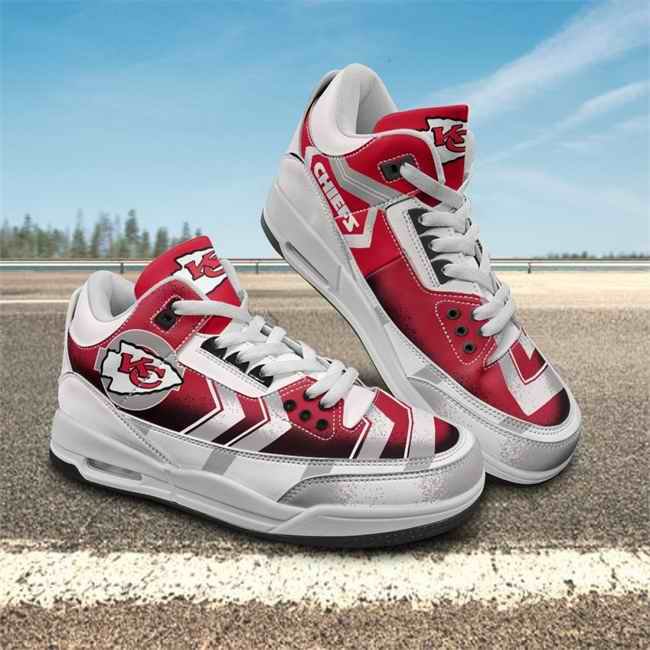 Men's Kansas City Chiefs Air Jordan 3 Sneakers/Shoes 001